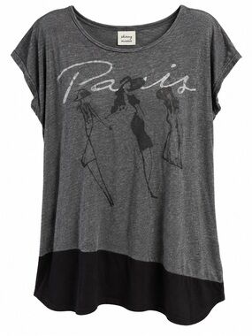 Skinnie Minnie blank and grey Paris tshirt